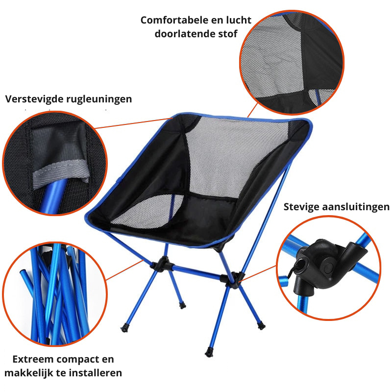 Sedia Pieghevole Trasportabile | Il partner perfetto per le tue avventure all'aperto