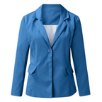 Blazer élégant pour femme avec revers classiques – Veste texturée à la coupe confortable
