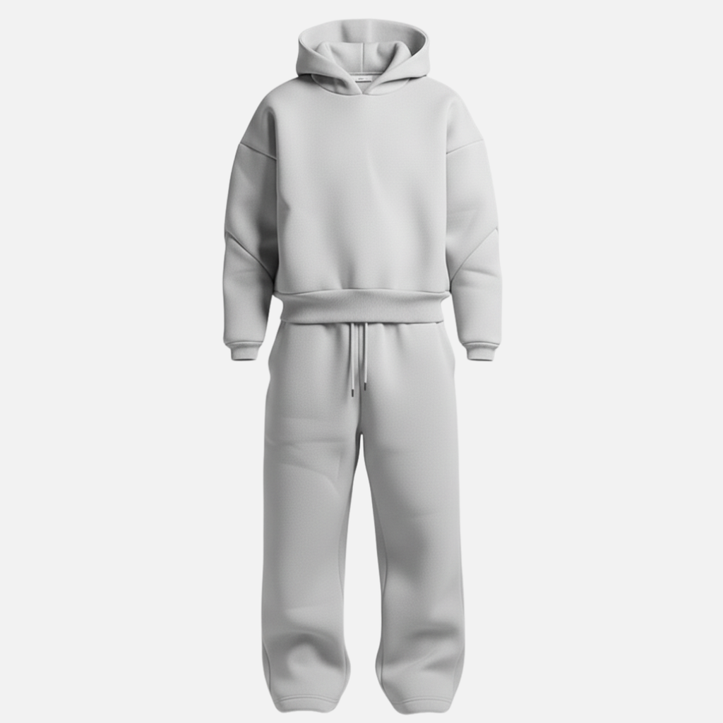 Conjunto oversize de dos piezas para hombre con sudadera con capucha y pantalones jogger - conjunto casual de estilo urbano