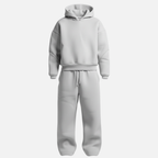 Conjunto oversize de dos piezas para hombre con sudadera con capucha y pantalones jogger - conjunto casual de estilo urbano