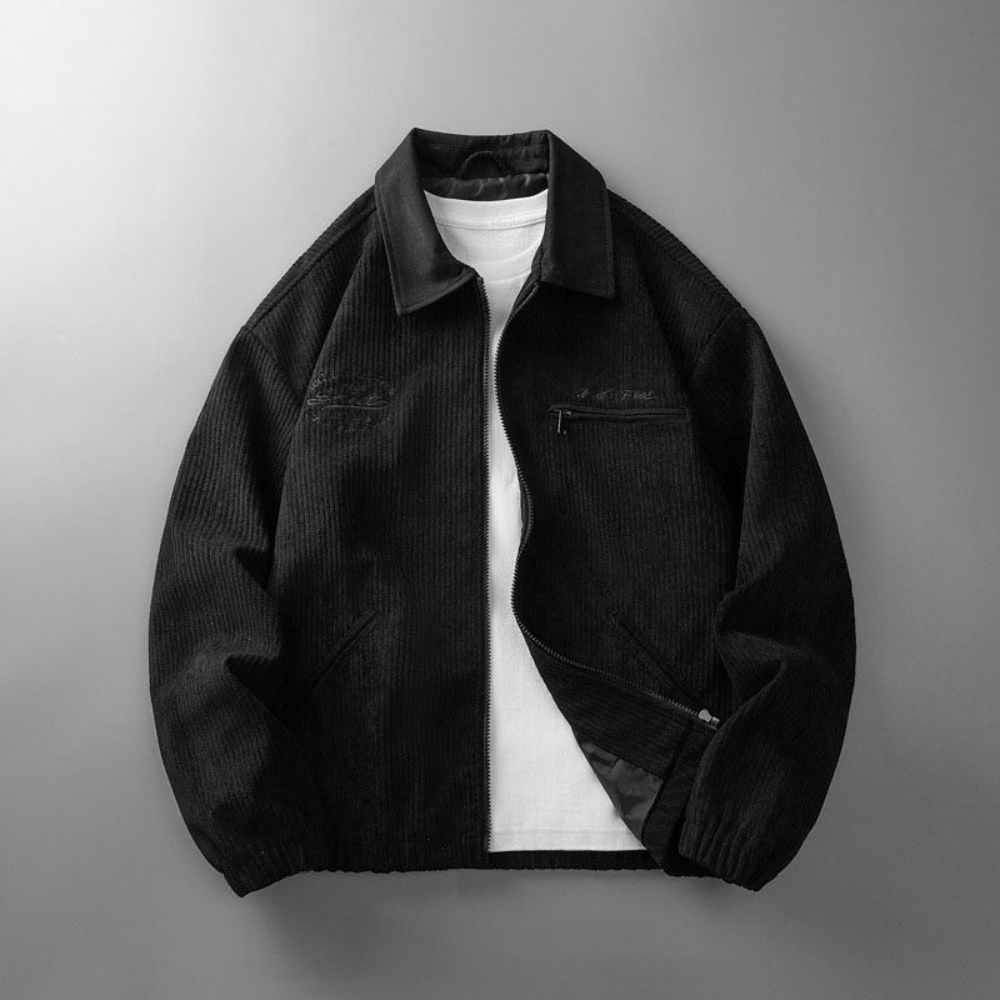 Veste légère pour homme avec fermeture éclair – Élégante et polyvalente pour un style chic décontracté