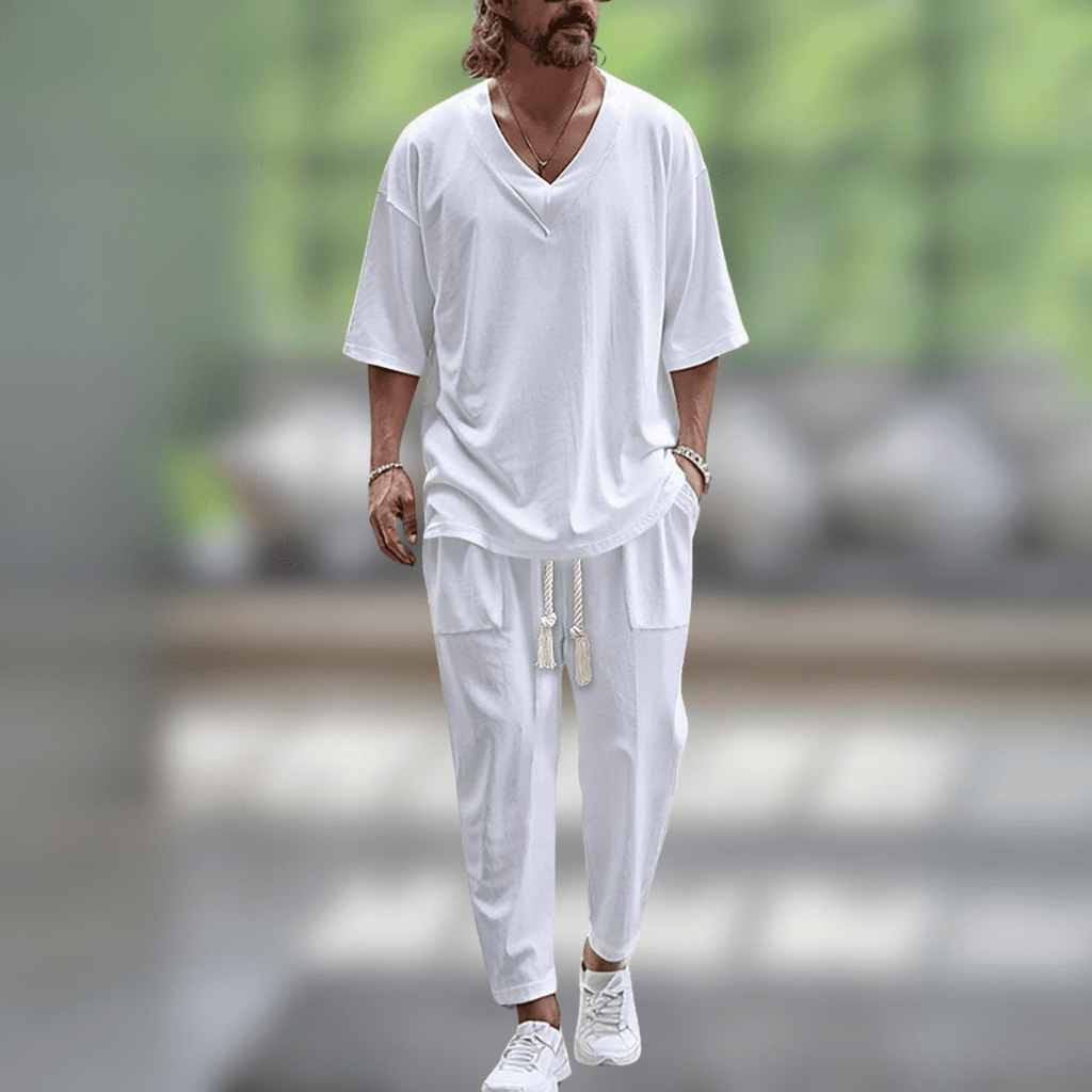 Completo Premium in Lino da Uomo – Eleganza Leggera e Comfort Naturale
