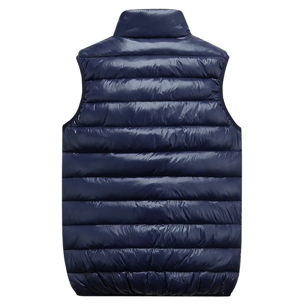 Gilet Uomo Imbottito con Zip – Smanicato Leggero, Caldo e Casual
