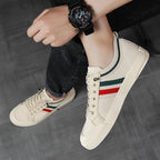 Baskets pour homme en maille respirante à rayures – chaussures de sport décontractées, légères et confortables