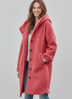 ANFINITE – Varm Lang Damefrakke med Knaplukning