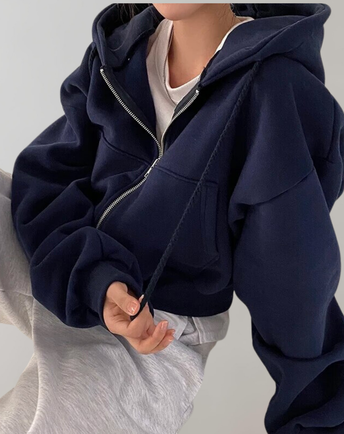 Felpa Donna con Cappuccio e Zip – Comfort Morbido e Stile Casual per Ogni Giorno