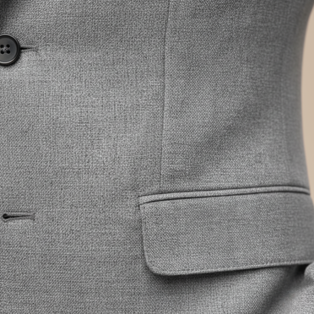 Blazer de hombre de corte entallado con un botón de estilo sartorial