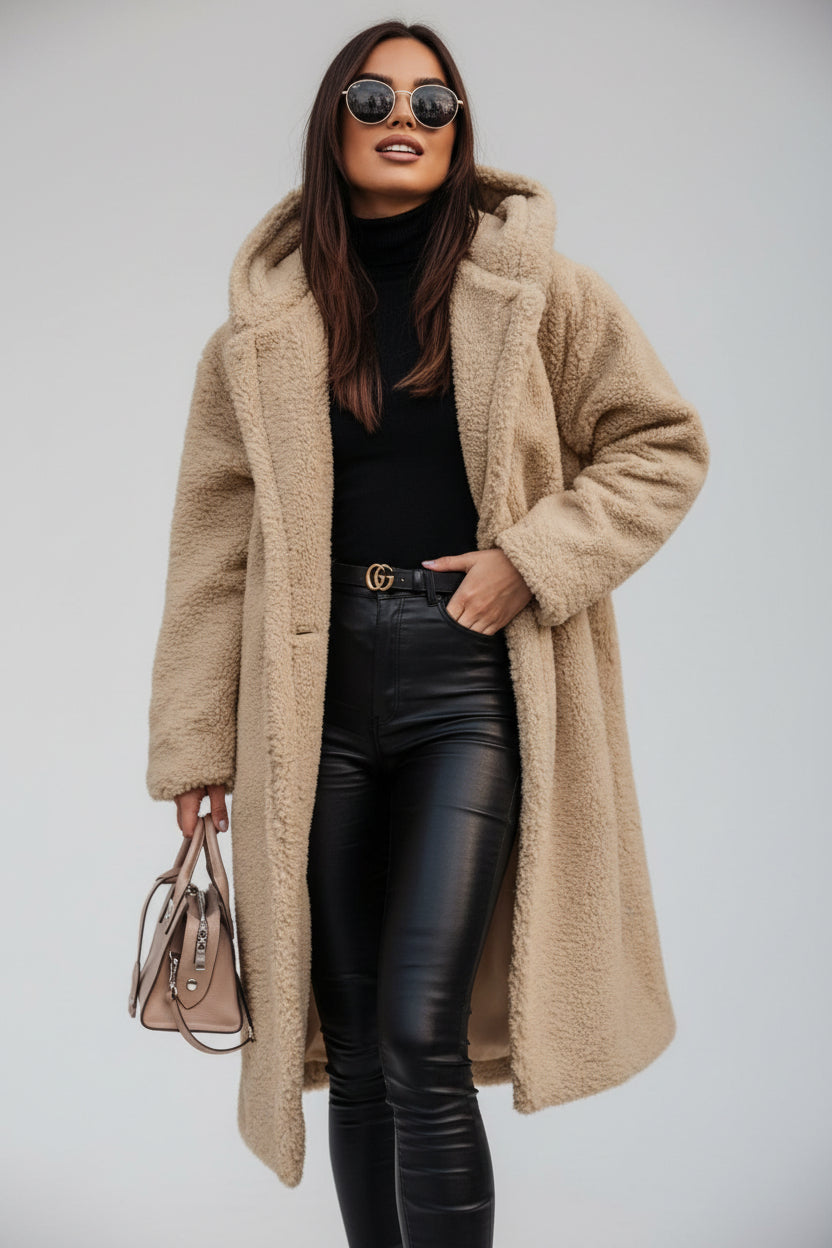 ANFINITE - Dame vinterjakke med hætte og isolering