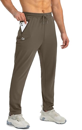 Pantalon de jogging de sport pour homme – Léger, extensible et avec poches zippées