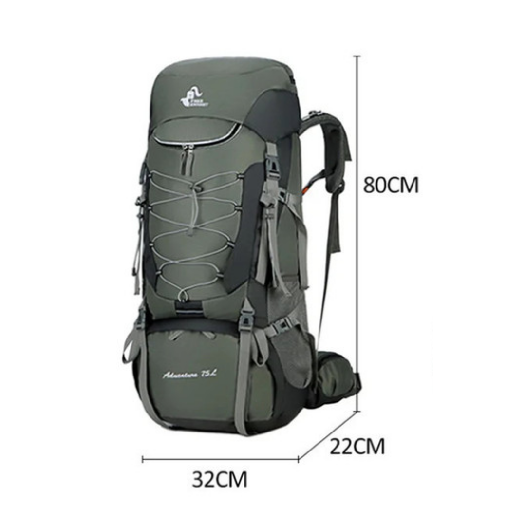 OutdoorHaven 75L Vandtæt Multifunktionel Trekkingrygsæk