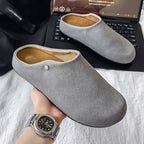 Miesten mokkanahkaiset slip-on-muulit