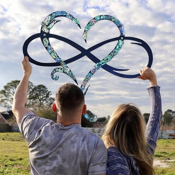 Arte da Parete in Ferro con Cuore Infinito - InfiniteHeart