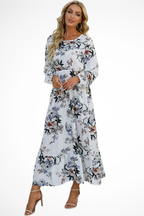 Abito Midi Floreale Boho Silhouette Elegante Stile Estivo