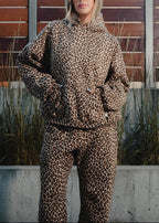 Ensemble femme oversize avec sweat imprimé et pantalon large - ensemble décontracté deux pièces