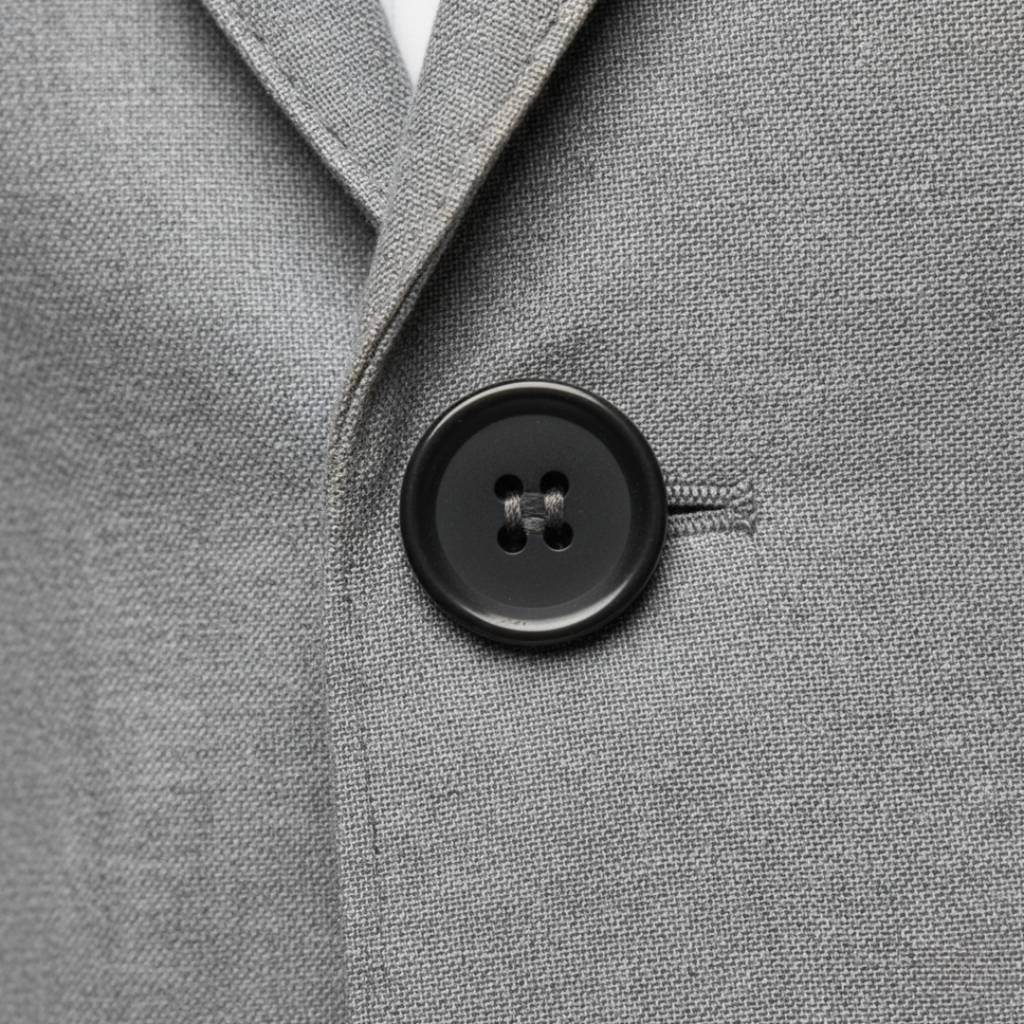 Blazer de hombre de corte entallado con un botón de estilo sartorial