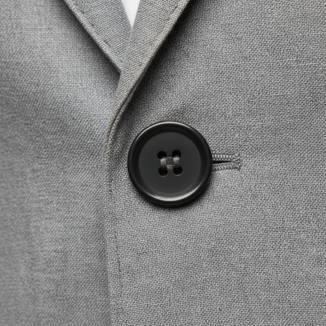 Blazer de hombre de corte entallado con un botón de estilo sartorial