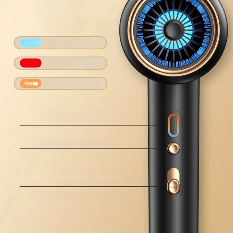 Effektiv Hårtørrer og Stylingbørste – Hurtig Tørring med Anti-Frizz Funktion