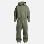 Conjunto oversize de dos piezas para hombre con sudadera con capucha y pantalones jogger - conjunto casual de estilo urbano