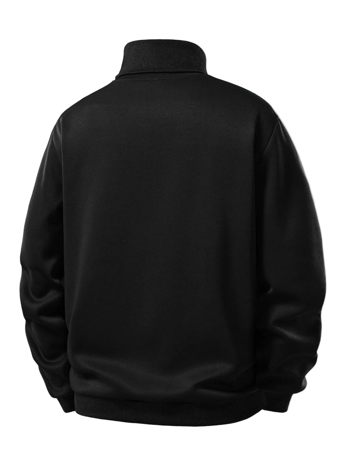 Sweat-shirt chaud pour homme avec col montant et intérieur en polaire – doux et confortable pour l’automne et l’hiver