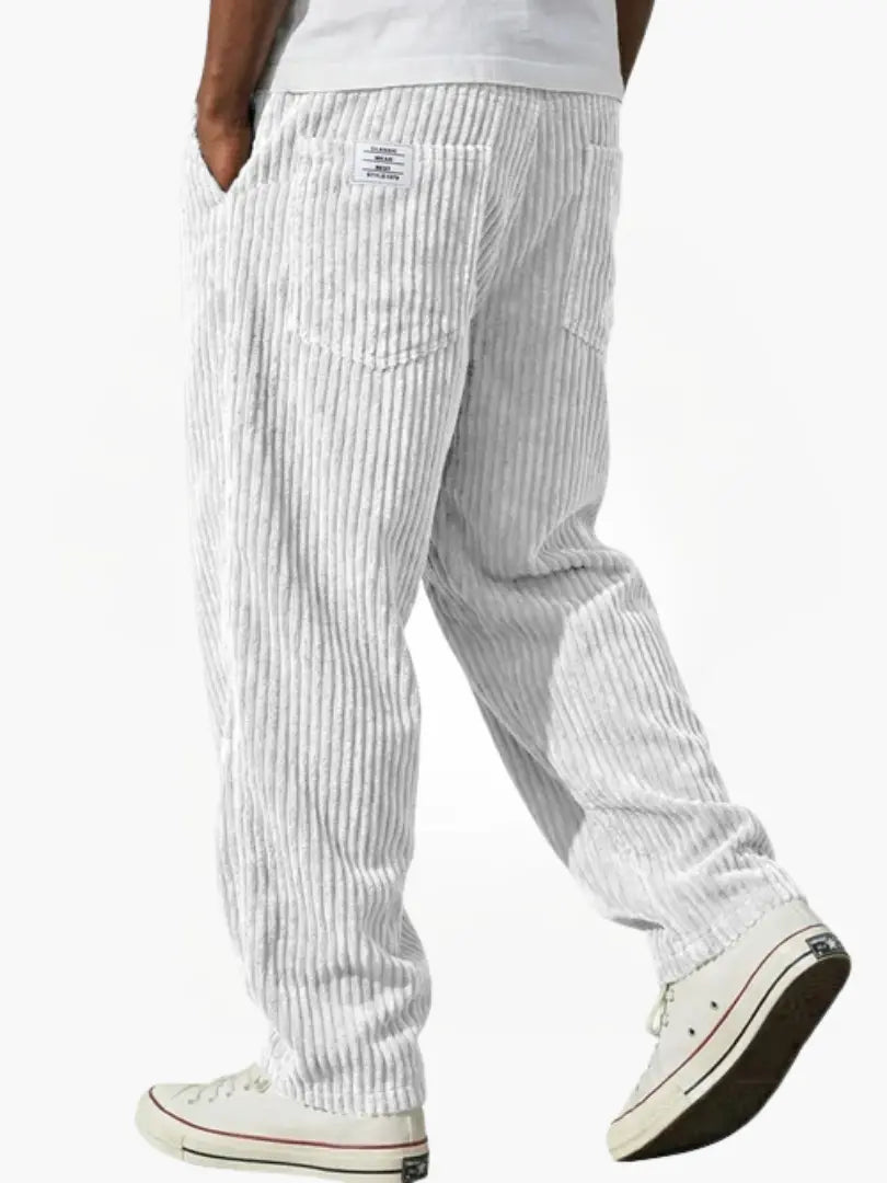 Pantaloni Uomo in Velluto a Coste con Coulisse