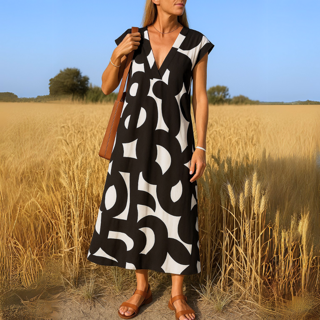 Abito Estivo V-Scollo Silhouette Flattering