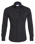 Camisa Oxford de algodón para hombre con cremallera oculta