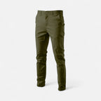 Pantaloni Chino Uomo in Misto Cotone dal Taglio Sartoriale