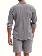 Completo Traspirante in Lino da Uomo – Eleganza Casual per l'Estate