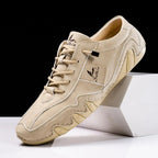 Sneakers Uomo Artigianali in Vera Pelle con Suola Ondulata