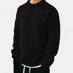 Pullover Uomo Tinta Unita con Girocollo Classico