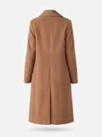 Cappotto Lungo Donna Doppiopetto con Revers
