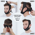 DreamQuiet Anti-Snorke Fascia | Supporto Confortevole per un Sonno Più Tranquillo
