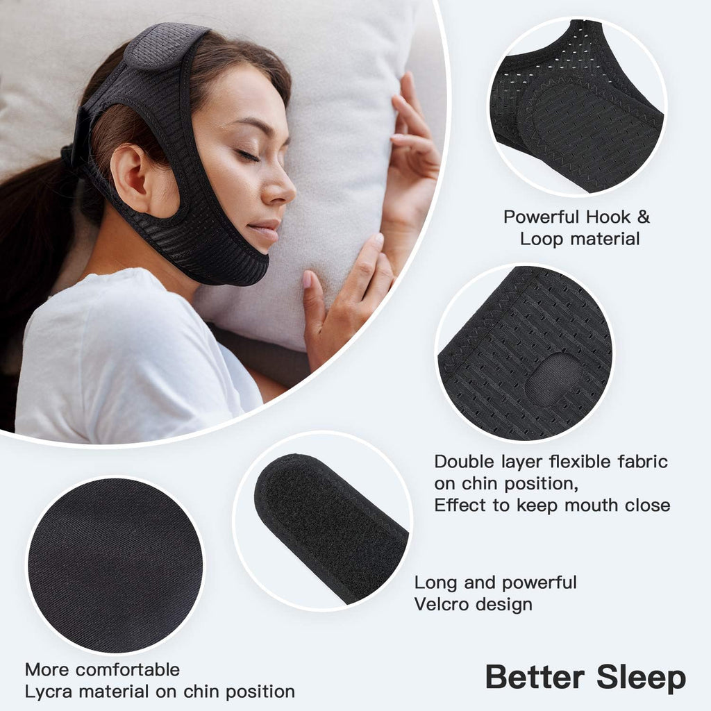 DreamQuiet Anti-Snorke Fascia | Supporto Confortevole per un Sonno Più Tranquillo