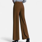 Pantalon femme taille haute et jambe droite – élégant, extensible et confortable