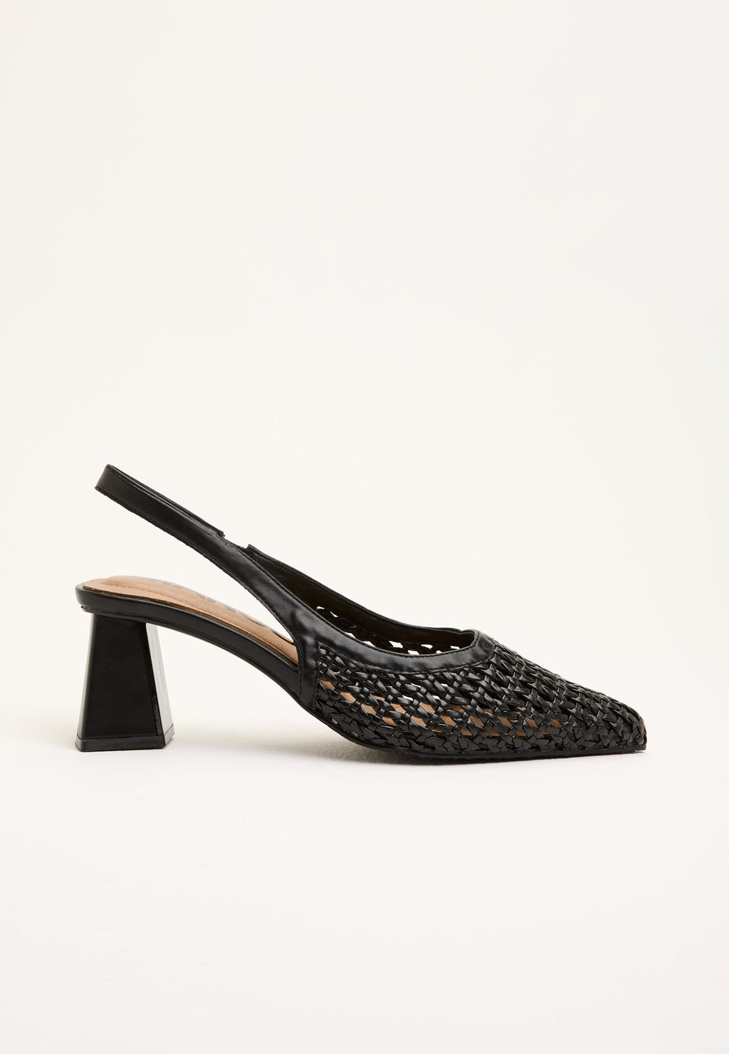Slingback Pumps con Punta Affilata e Dettaglio Intrecciato