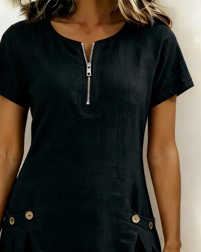 Abito Elegante con Zip ANFINITE Lina