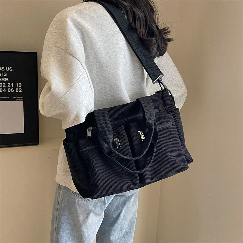 ANFINITE Taske™ - Velluto a coste con Design Spazioso