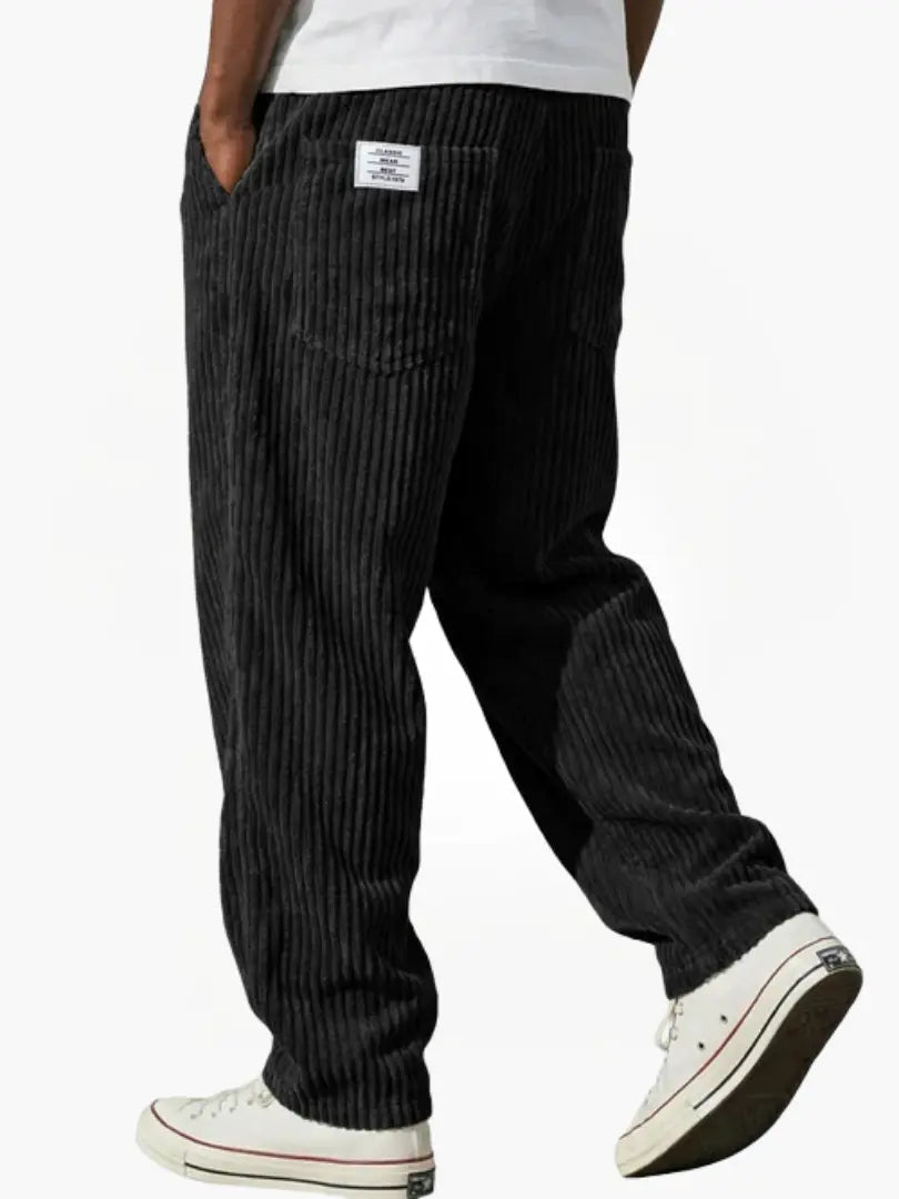Pantaloni Uomo in Velluto a Coste con Coulisse