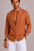 Camicia Uomo con Collo Coreano ANFINITE