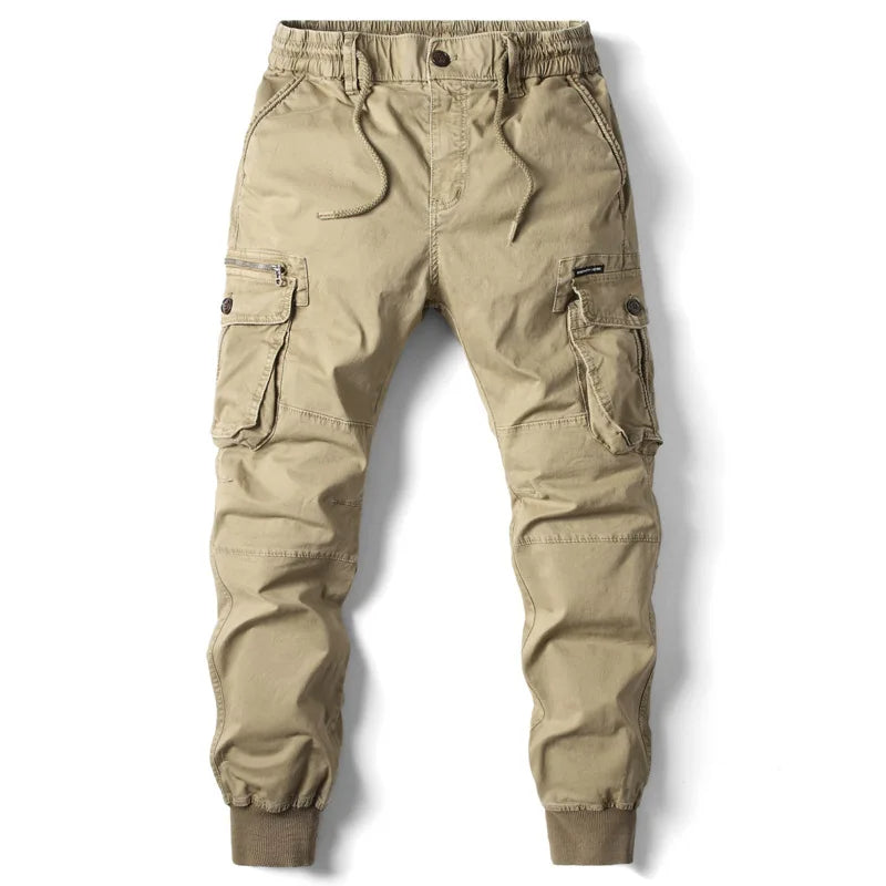 Pantalon cargo jogger pour homme avec poches multiples – style streetwear et utilitaire