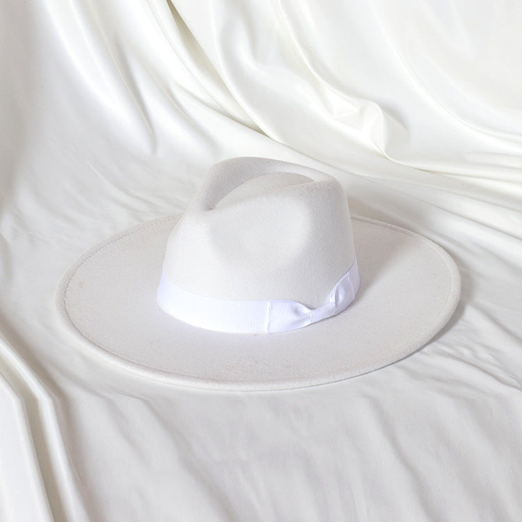 Cappello Fedora in Feltro con Fascia Decorativa
