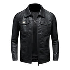 Giacca Uomo Vintage in Pelle dal Taglio Classico