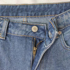 Jeans cropped de mujer de pierna ancha - Denim suave con corte relajado
