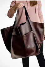 Blød Hverdags Tote med Rummeligt Design og Enkel Stil