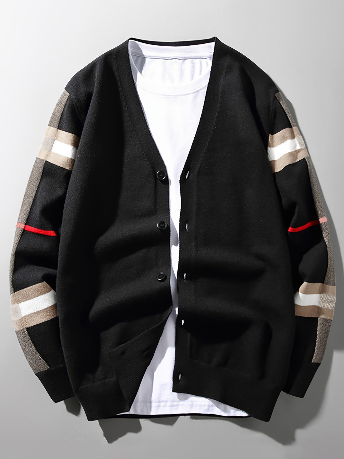 Cardigan homme en pure laine vierge avec boutons – confection artisanale et élégante