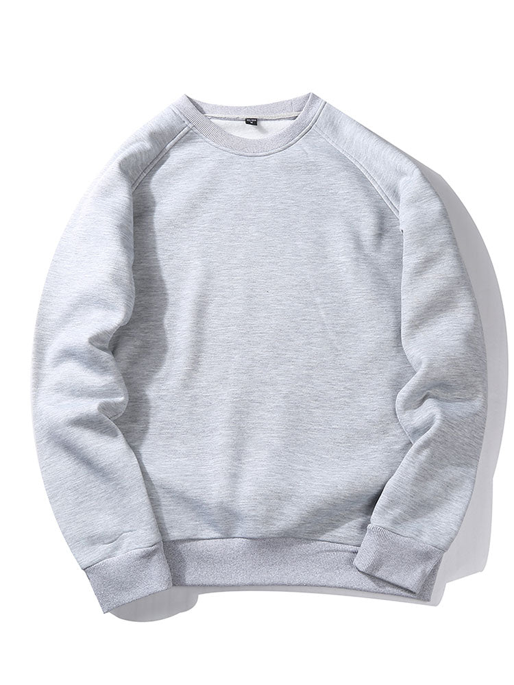 Sudadera básica para hombre con cuello redondo y mangas raglán - Corte cómodo y estilo informal