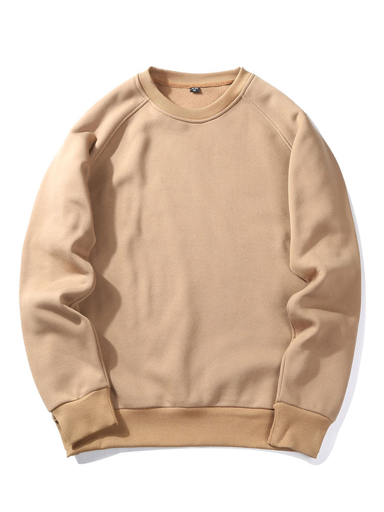 Sudadera básica para hombre con cuello redondo y mangas raglán - Corte cómodo y estilo informal
