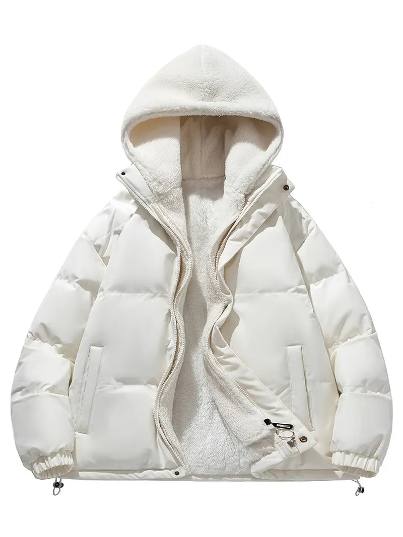 Piumino Donna con Interno Sherpa e Cappuccio