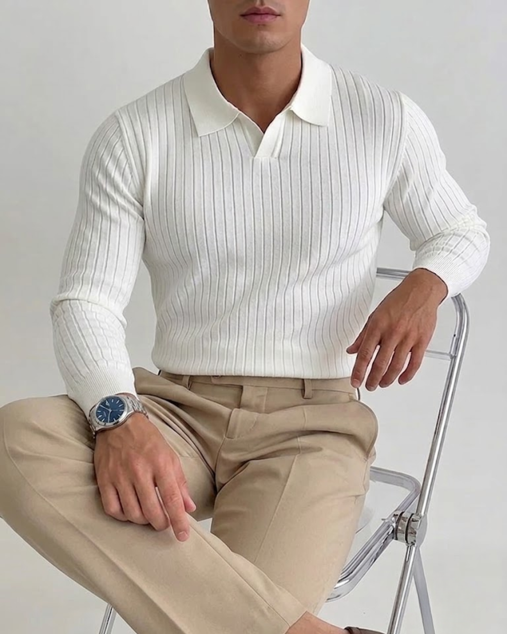 Polo Uomo Fred in Maglia a Costine
