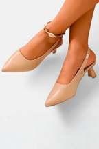 Tacchi Slingback Octavia con Punta Affilata e Tacco Kitten